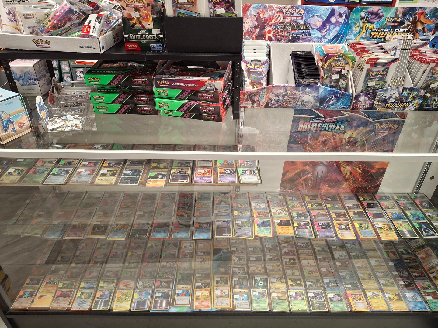 Trading card display